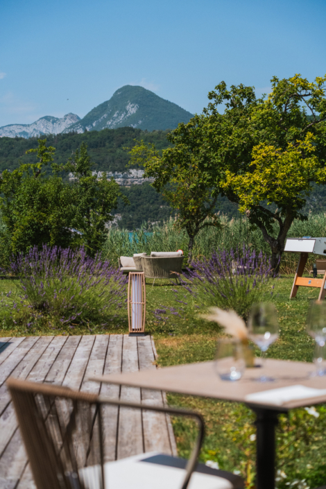 Notre terrasse avec vue sur le Lac d’Annecy Notre terrasse avec vue sur le Lac d'Annecy